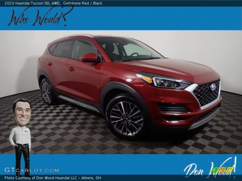 Gemstone Red / Black 2020 Hyundai Tucson SEL AWD