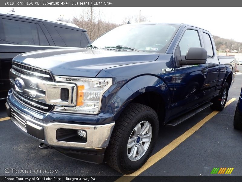 Blue Jeans / Earth Gray 2019 Ford F150 XLT SuperCab 4x4