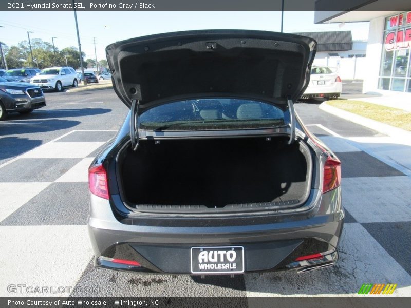 Portofino Gray / Black 2021 Hyundai Sonata SEL