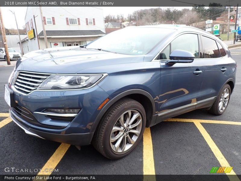 Blue Diamond Metallic / Ebony 2018 Lincoln MKC Select AWD