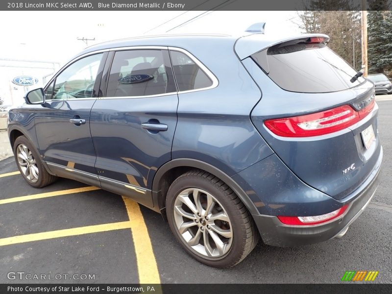 Blue Diamond Metallic / Ebony 2018 Lincoln MKC Select AWD