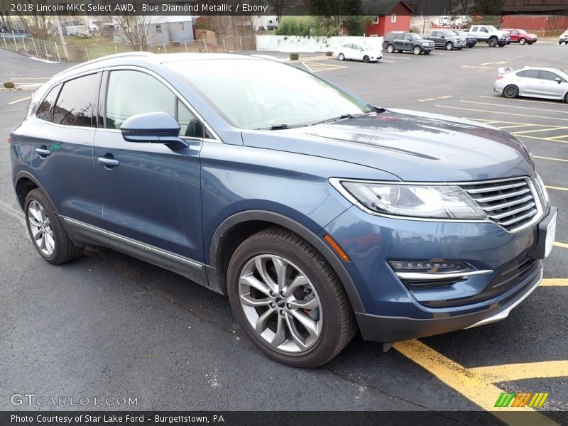 Blue Diamond Metallic / Ebony 2018 Lincoln MKC Select AWD