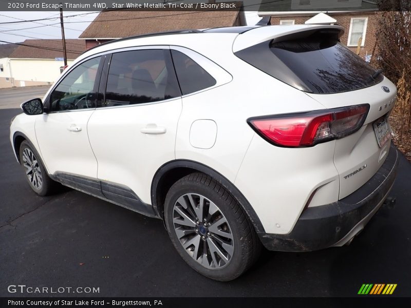 Star White Metallic Tri-Coat / Ebony Black 2020 Ford Escape Titanium 4WD