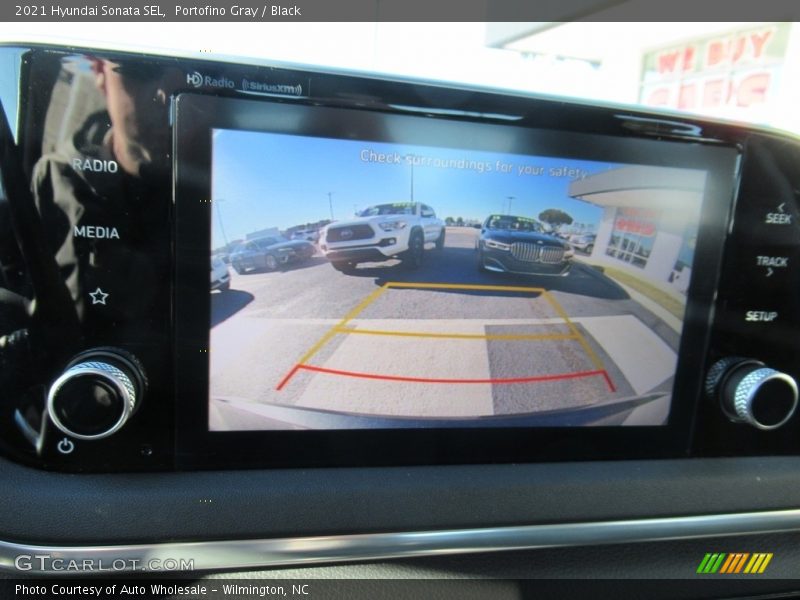 Portofino Gray / Black 2021 Hyundai Sonata SEL