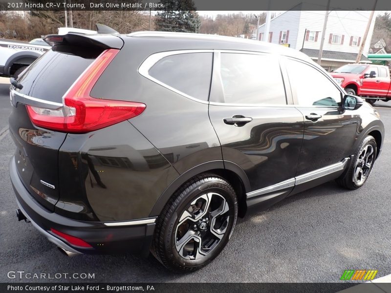 Dark Olive Metallic / Black 2017 Honda CR-V Touring