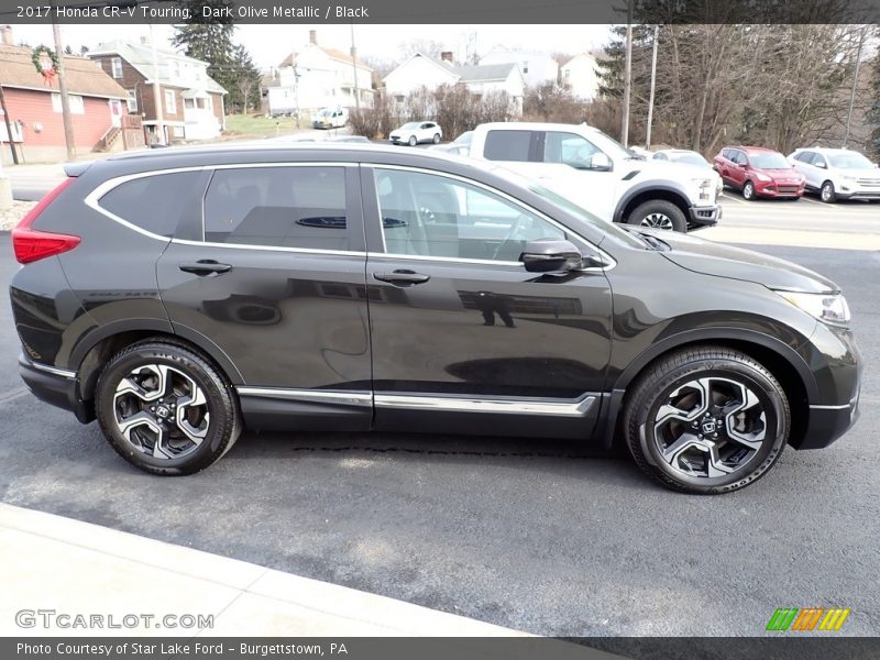 Dark Olive Metallic / Black 2017 Honda CR-V Touring