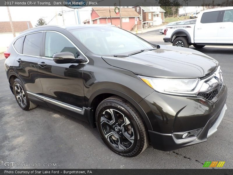 Dark Olive Metallic / Black 2017 Honda CR-V Touring