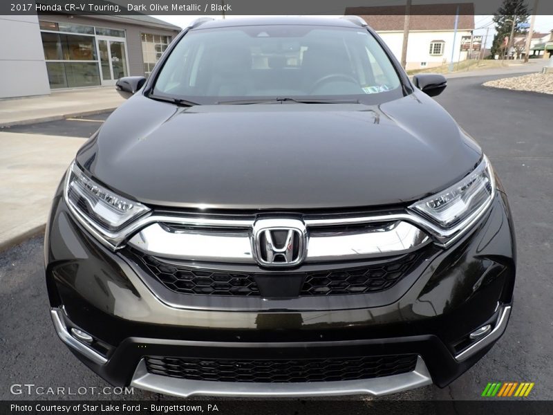 Dark Olive Metallic / Black 2017 Honda CR-V Touring