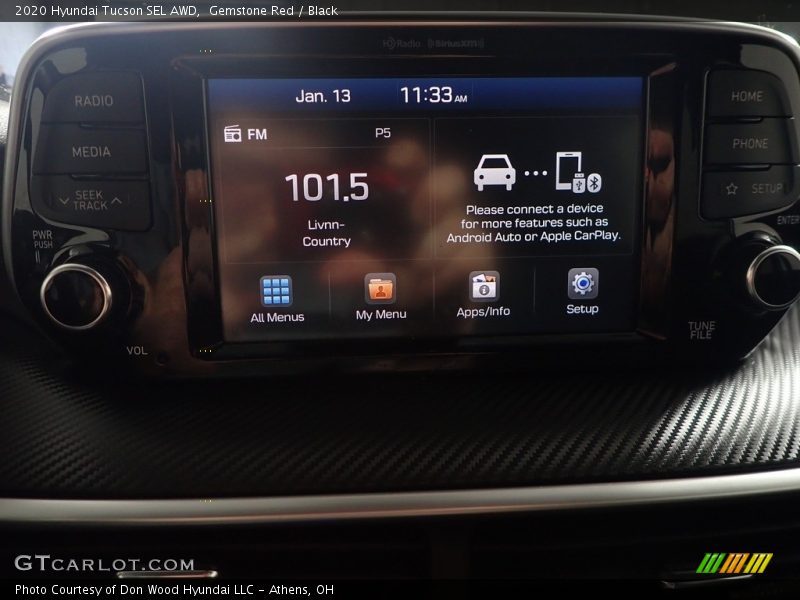 Gemstone Red / Black 2020 Hyundai Tucson SEL AWD