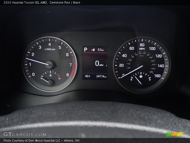 Gemstone Red / Black 2020 Hyundai Tucson SEL AWD