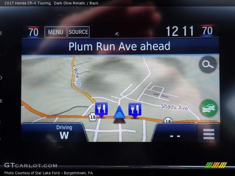 Dark Olive Metallic / Black 2017 Honda CR-V Touring