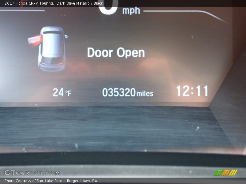 Dark Olive Metallic / Black 2017 Honda CR-V Touring