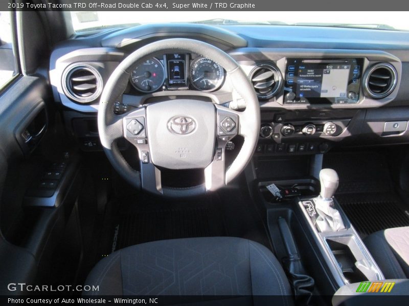 Super White / TRD Graphite 2019 Toyota Tacoma TRD Off-Road Double Cab 4x4