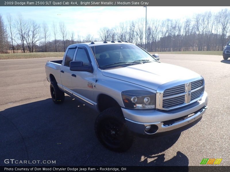 Bright Silver Metallic / Medium Slate Gray 2009 Dodge Ram 2500 SLT Quad Cab 4x4