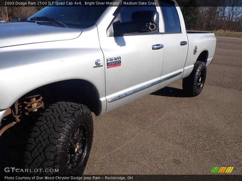 Bright Silver Metallic / Medium Slate Gray 2009 Dodge Ram 2500 SLT Quad Cab 4x4