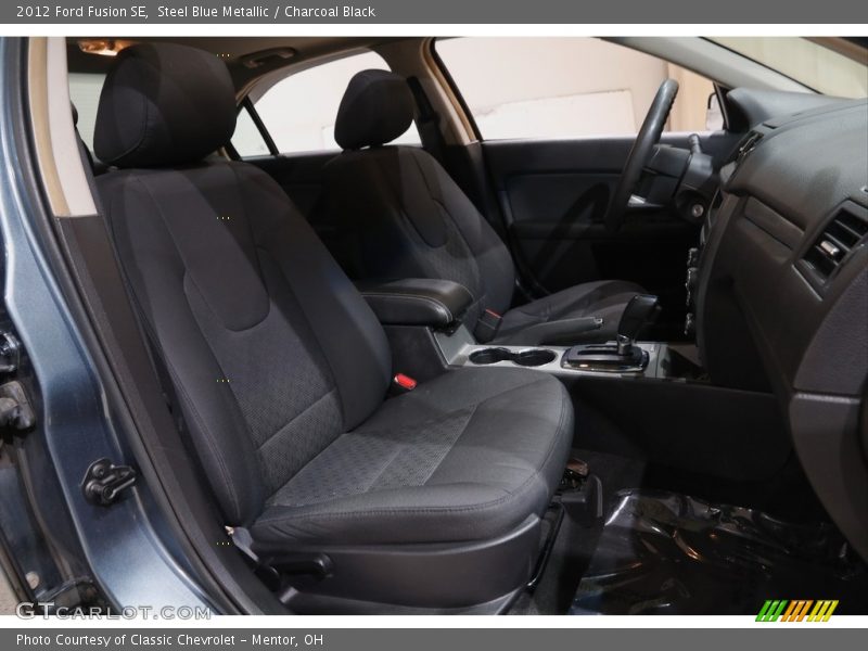 Steel Blue Metallic / Charcoal Black 2012 Ford Fusion SE