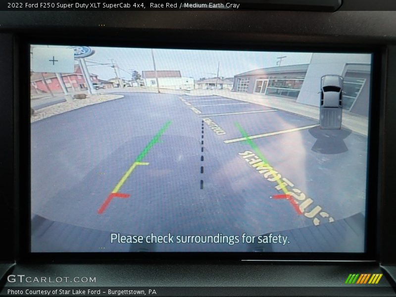 Race Red / Medium Earth Gray 2022 Ford F250 Super Duty XLT SuperCab 4x4