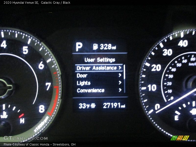 Galactic Gray / Black 2020 Hyundai Venue SE