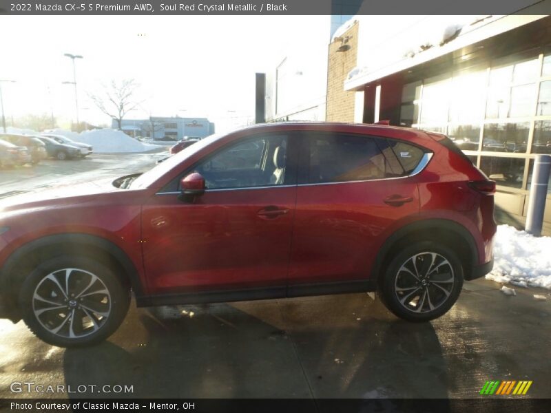 Soul Red Crystal Metallic / Black 2022 Mazda CX-5 S Premium AWD
