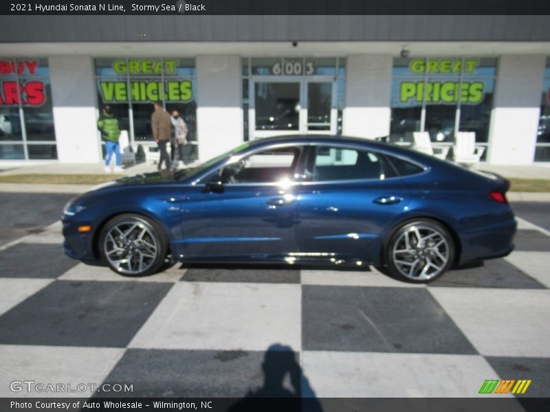 Stormy Sea / Black 2021 Hyundai Sonata N Line