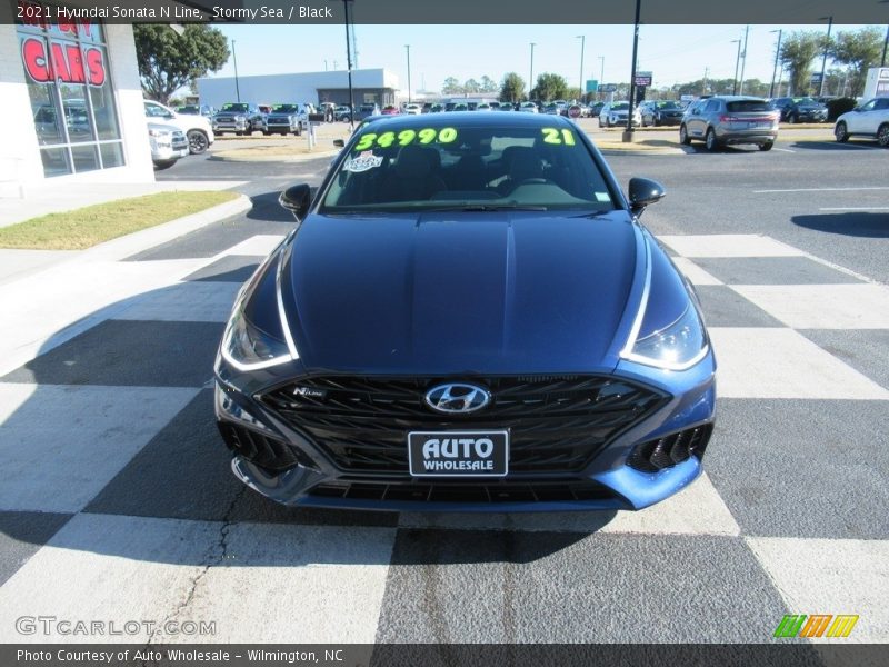 Stormy Sea / Black 2021 Hyundai Sonata N Line