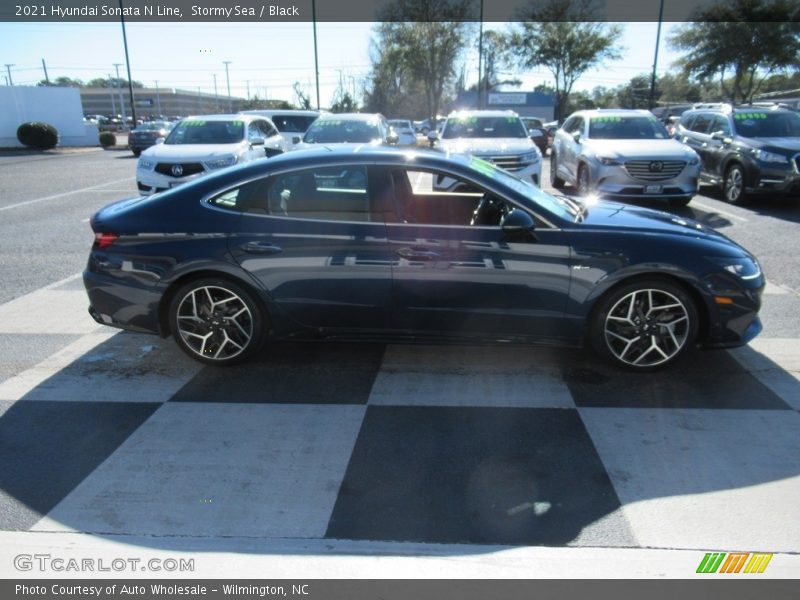Stormy Sea / Black 2021 Hyundai Sonata N Line
