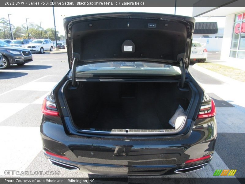 Black Sapphire Metallic / Zagora Beige 2021 BMW 7 Series 750i xDrive Sedan