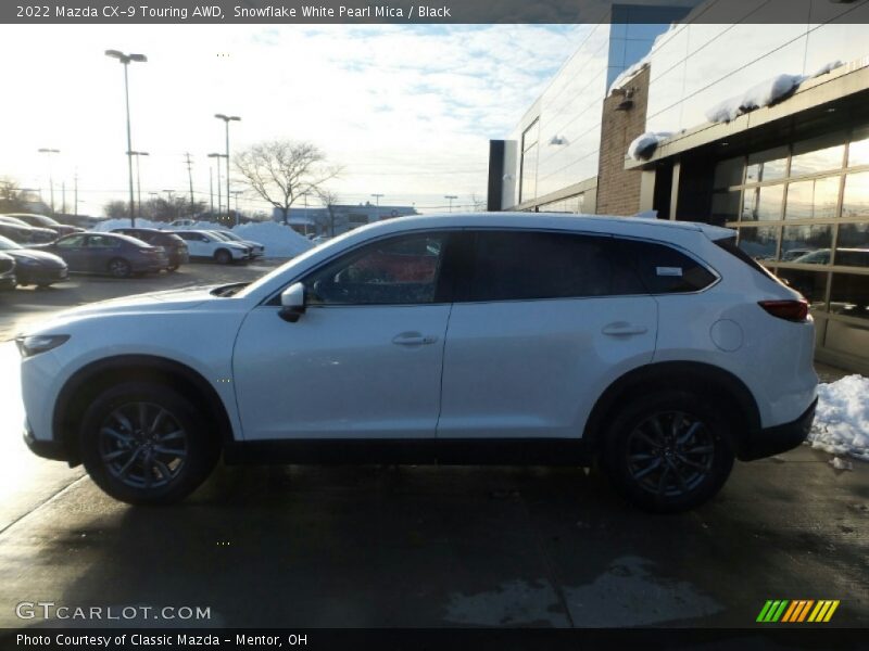 Snowflake White Pearl Mica / Black 2022 Mazda CX-9 Touring AWD