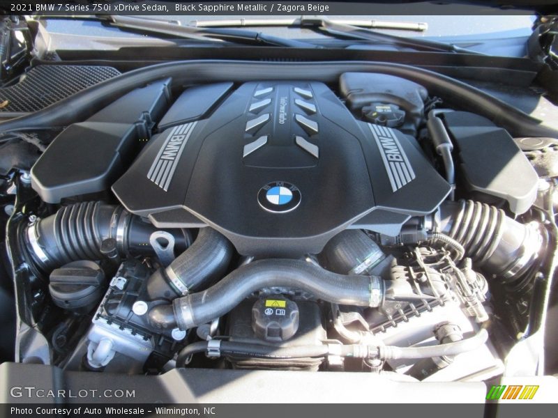 Black Sapphire Metallic / Zagora Beige 2021 BMW 7 Series 750i xDrive Sedan