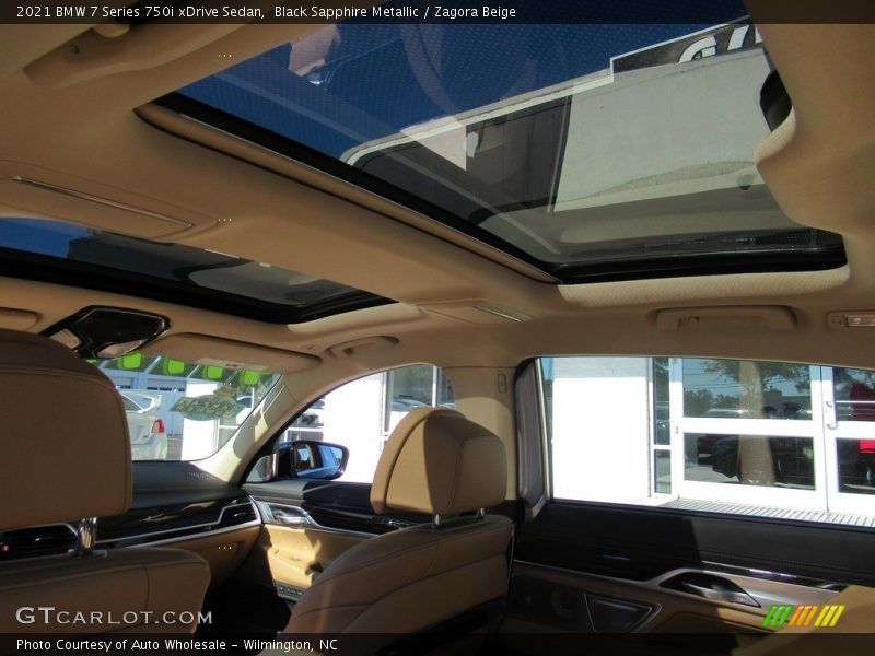 Black Sapphire Metallic / Zagora Beige 2021 BMW 7 Series 750i xDrive Sedan