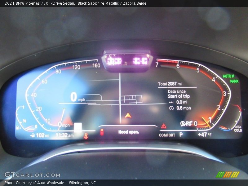 Black Sapphire Metallic / Zagora Beige 2021 BMW 7 Series 750i xDrive Sedan