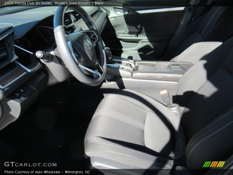 Modern Steel Metallic / Black 2020 Honda Civic EX Sedan