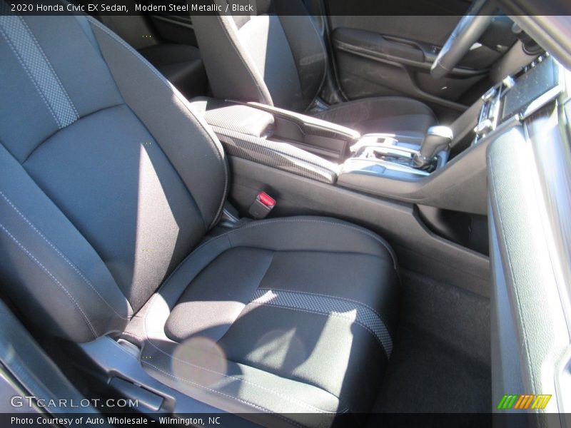 Modern Steel Metallic / Black 2020 Honda Civic EX Sedan