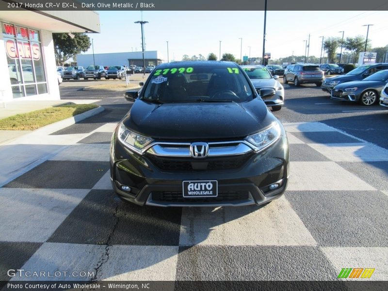 Dark Olive Metallic / Black 2017 Honda CR-V EX-L