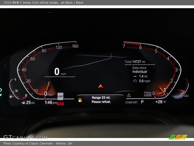  2020 3 Series 330i xDrive Sedan 330i xDrive Sedan Gauges