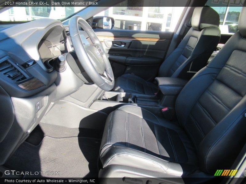 Dark Olive Metallic / Black 2017 Honda CR-V EX-L