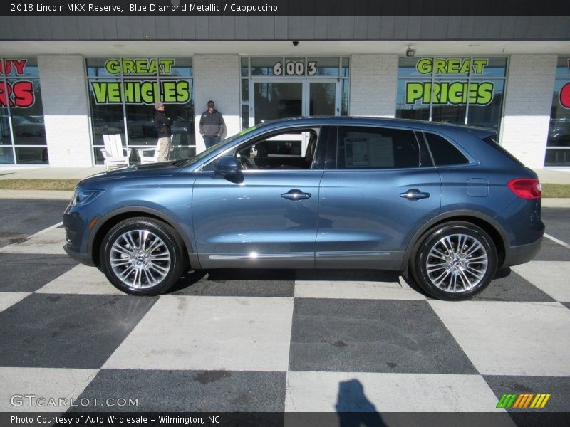 Blue Diamond Metallic / Cappuccino 2018 Lincoln MKX Reserve