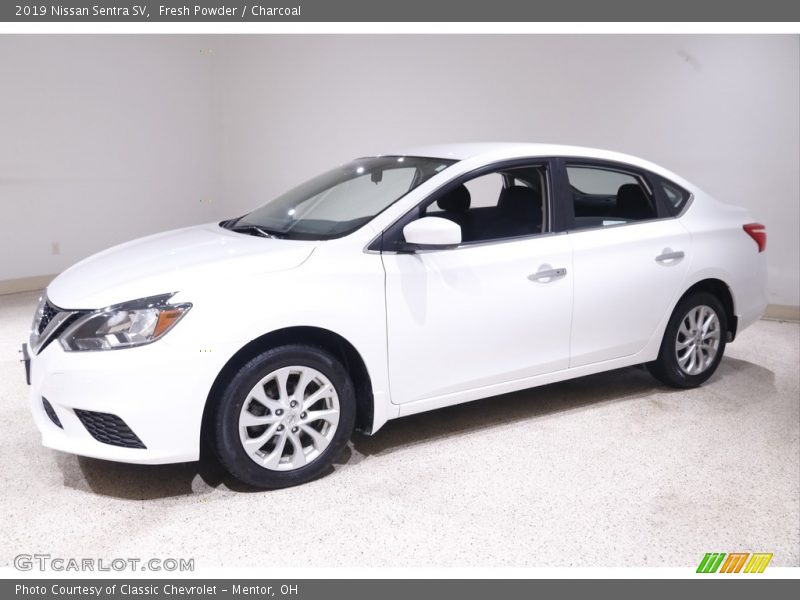 Fresh Powder / Charcoal 2019 Nissan Sentra SV