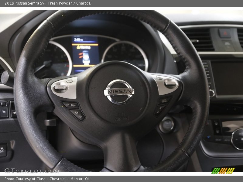Fresh Powder / Charcoal 2019 Nissan Sentra SV