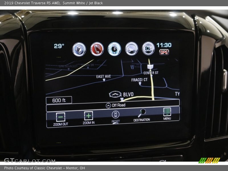 Summit White / Jet Black 2019 Chevrolet Traverse RS AWD
