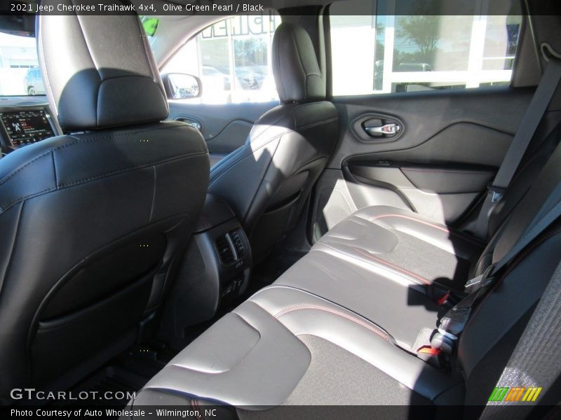 Olive Green Pearl / Black 2021 Jeep Cherokee Traihawk 4x4