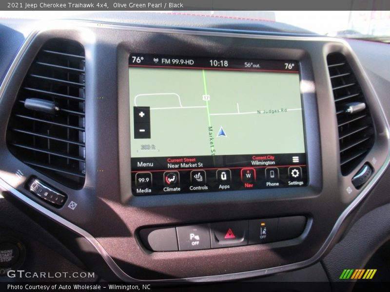 Olive Green Pearl / Black 2021 Jeep Cherokee Traihawk 4x4