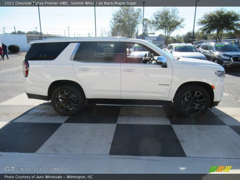 Summit White / Jet Black/Maple Sugar 2021 Chevrolet Tahoe Premier 4WD