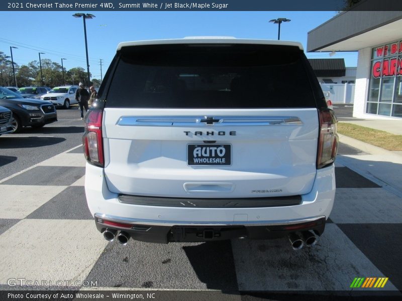 Summit White / Jet Black/Maple Sugar 2021 Chevrolet Tahoe Premier 4WD