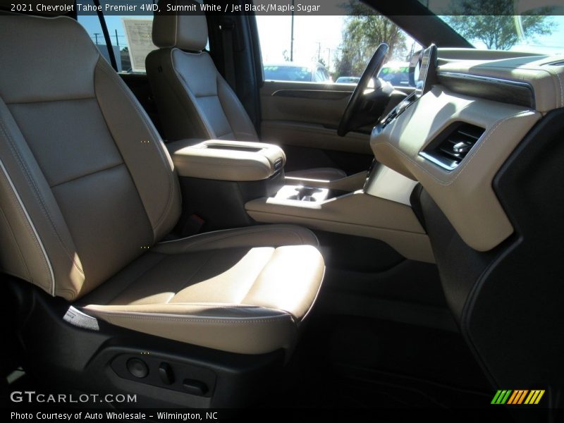Summit White / Jet Black/Maple Sugar 2021 Chevrolet Tahoe Premier 4WD