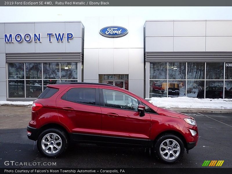 Ruby Red Metallic / Ebony Black 2019 Ford EcoSport SE 4WD