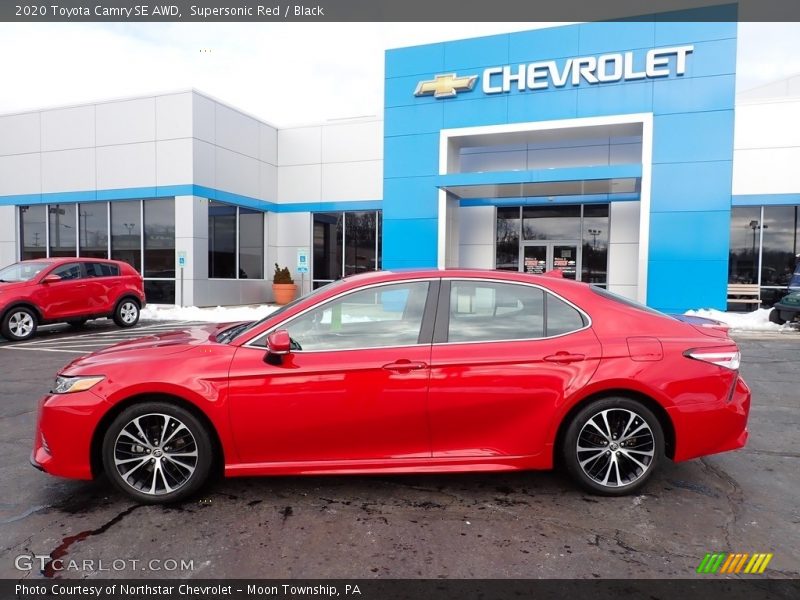 2020 Camry SE AWD Supersonic Red