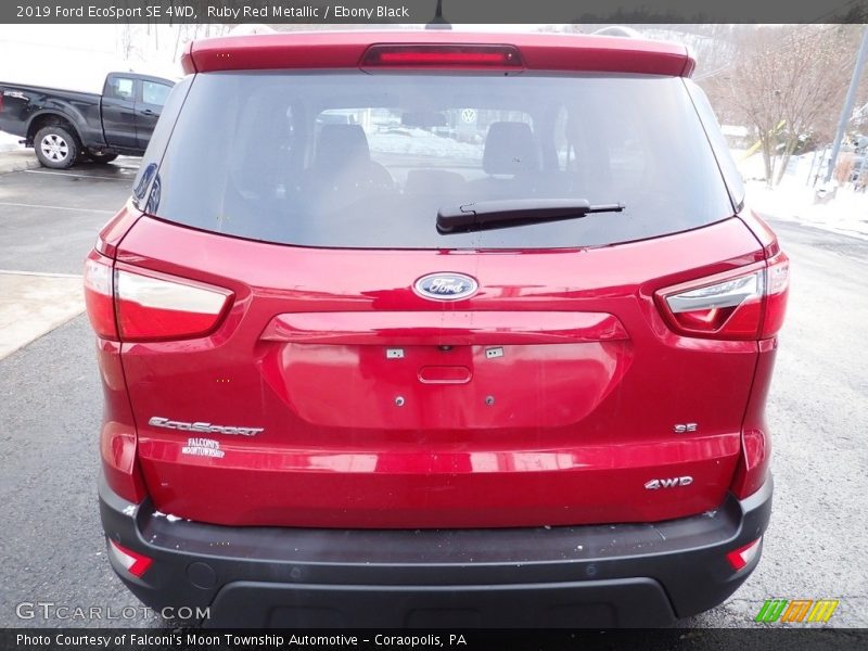 Ruby Red Metallic / Ebony Black 2019 Ford EcoSport SE 4WD