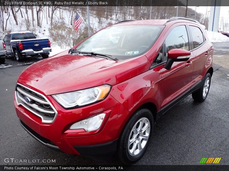 Ruby Red Metallic / Ebony Black 2019 Ford EcoSport SE 4WD