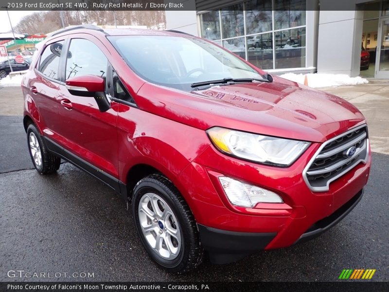 Ruby Red Metallic / Ebony Black 2019 Ford EcoSport SE 4WD